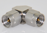 3.5mm Male to 3.5mm Male Right Angle Precision Adapter