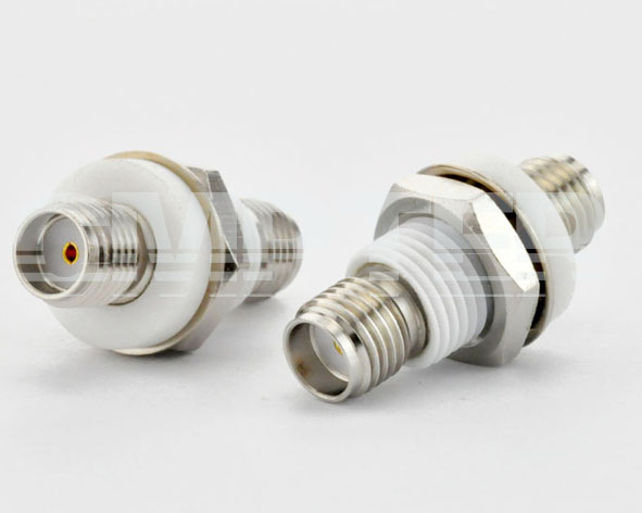 SMA Bulkhead Female to SMA Female Adapter