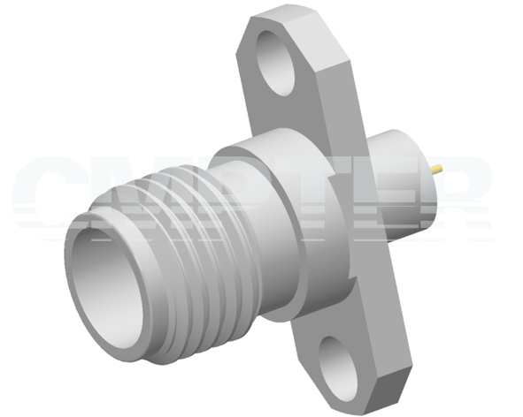 2.4mm Female Connector 2 Hole Flange