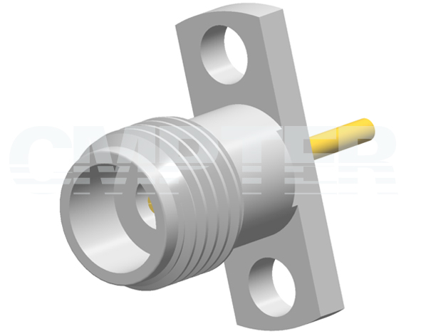 2.4mm Female Connector 2 Hole Flange