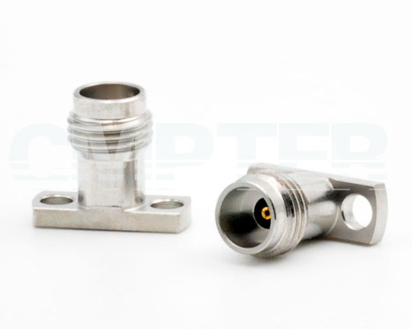 2.4mm Female Connector 2 Hole Flange with Accept Pin