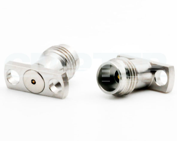2.4mm Female Connector 2 Hole Flange with Accept Pin