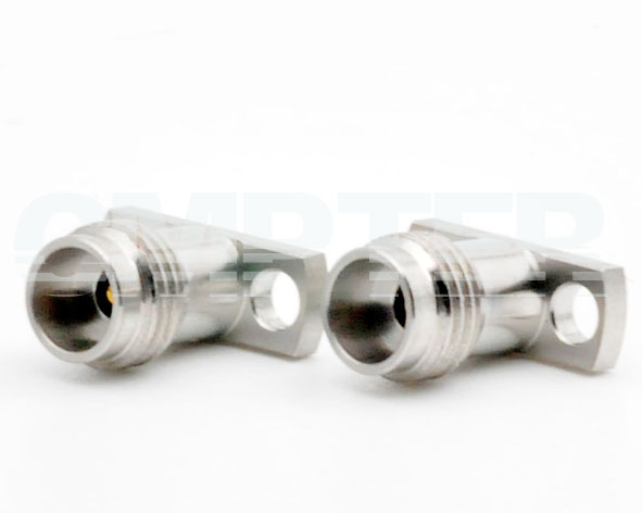 2.4mm Female Connector 2 Hole Flange with Accept Pin