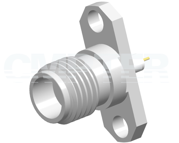 2.4mm Female Connector 4 Hole Flange
