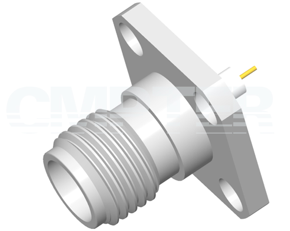 2.4mm Female Connector 4 Hole Flange