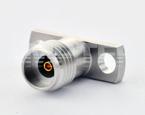 2.92mm Female Connector 2 Hole Flange with Accepts Pin