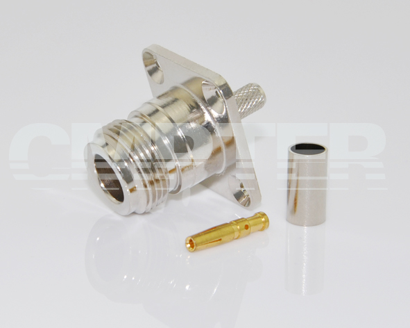 N 4hole female crimp RG58