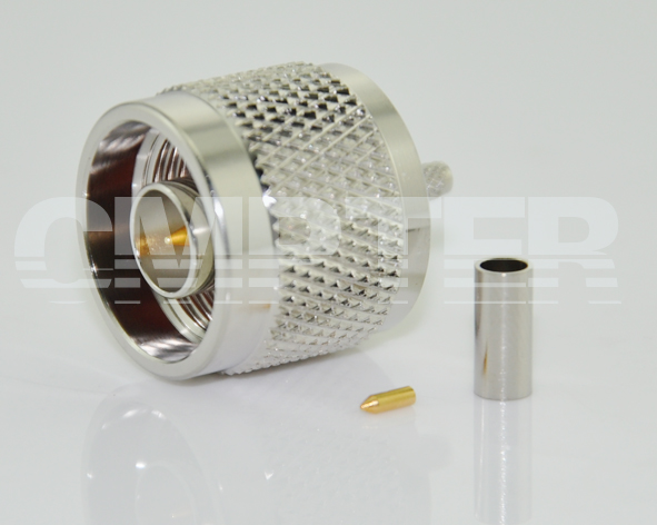 N Male Connector Crimp LMR100/RG174/RG316 Cable