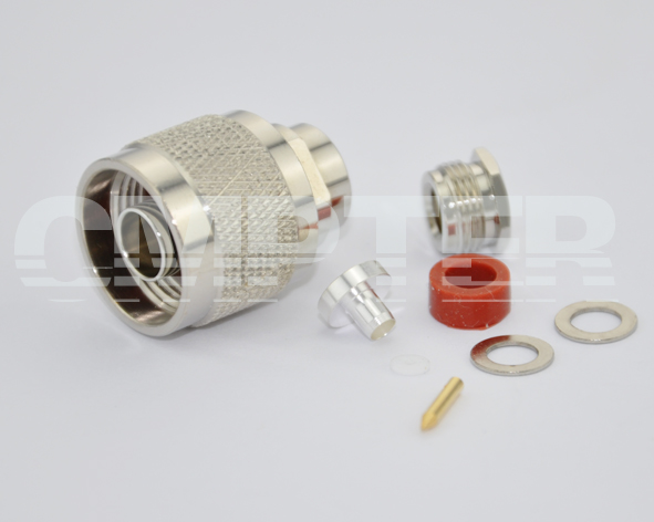 N Male Clamp Connector RG142/RG223/RG58/LMR195 Cable