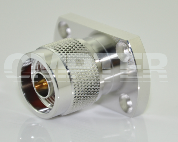 N 4 hole flange male connector