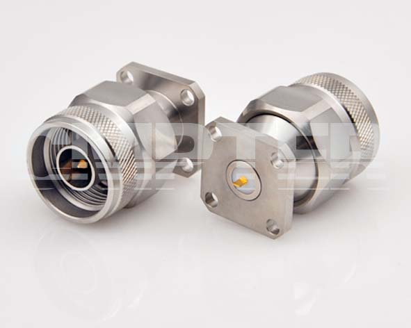 N Male Connector 4 Hole Flange With Tab