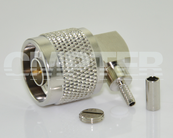 N Right Angle Male Connector Crimp LMR100/RG174/RG316 Cable