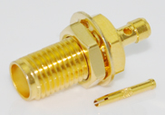 SMA Female Bulkhead Solder RG178 Cable