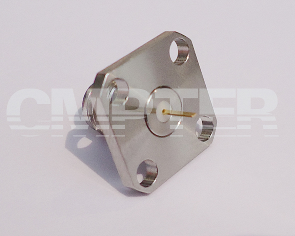 SMA Female Connectors 4 Hole Flange with Tab