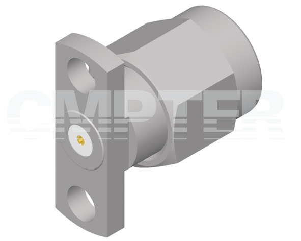 SMA Male Connector 2 Hole Flange with Accept Pin