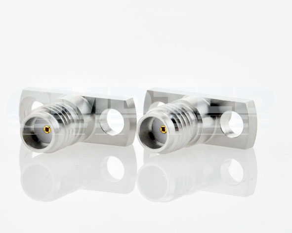 SSMA Female Connector 2 Hole Flange with Accept Pin