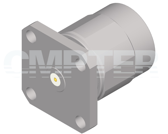 TNCA Male Connector 4 Hole Flange with Accept Pin