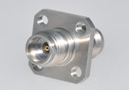 2.4mm Female to 2.4mm Female Precision Adapter, 4 Hole Flange