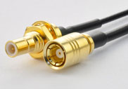 SMB Bulkhead Jack (Male Center Contact) to SMB Male solder 1.37mm Cable