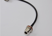 N Right Angle Male to N Waterproof Bulkhead Female RG223 Cable Assembly, 240mm