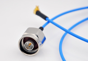 N Male to SMP Right Angle Female for.086 Hand-Formable Cable, DC to 18GHz.