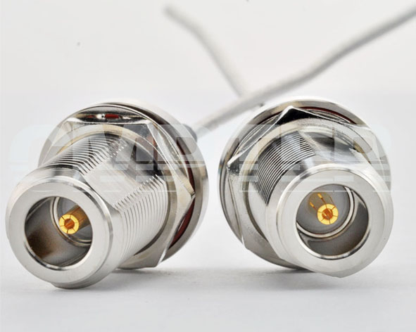 N female waterproof bulkhead solder cable