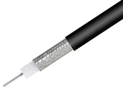 Hand Formable Coax Cable .086 Diameter With Tinned Braid Outer Conductor with F