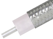 Hand Formable Coax Cable 0.250 Diameter With Tinned Braid Outer Conductor