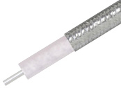 Hand Formable Coax Cable .086 Diameter With Tinned Braid Outer Conductor