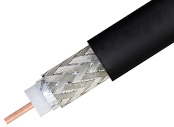 Low Loss Flexible 240 Cable Double Shielded with Black PVC Jacket