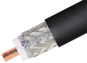 Low Loss Flexible 500 Cable Double Shielded with Black PVC Jacket