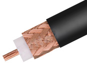 Flexible RG213 Coax Cable With Single Shielded PVC Jacket