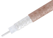 Flexible RG316 Coax Cable Single shielded with Tan FEP Jacket