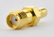 SMB Jack (Male Center Contact) to SMA female adapter, DC to 6GHz