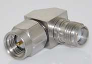 SMA Male to SMA Female Right Angle Precision Adapter