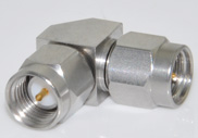 SMA Male to SMA Male Right Angle Precision Adapter