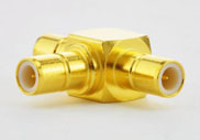 Tee Adapter, SMB Jack (Male Center Contact )-Jack (Male Center Contact )-Jack (Male Center Contact )