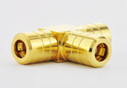Tee Adapter, SMB Plug (Female Contact )-Plug (Female Contact )-Plug(Female Contact)
