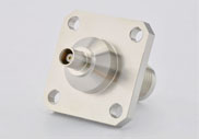 TNC Female to MCX Female RF Adapter, 4 Hole Flange