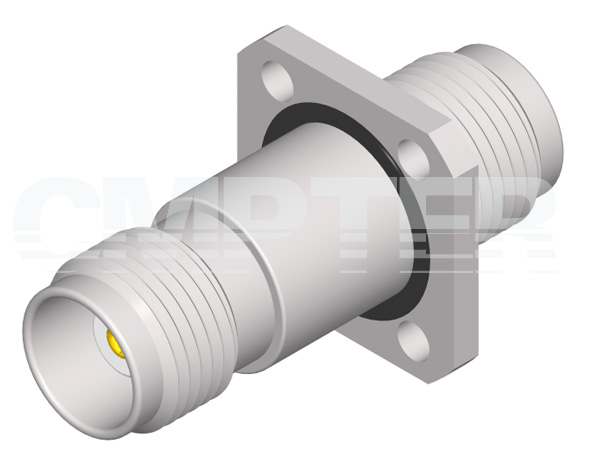 TNC female 4 Hole flange