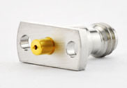 1.0mm Female connector DC to 110GHz, Metal Through the Wall with 2 Hole Flange