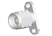 1.85mm Male Connector 2 Hole Flange with Accepts Pin, DC to 67GHz.