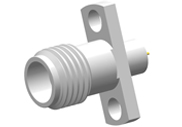 2.4mm Female Connector 2 Hole Flange, Metal Through the Wall, DC to 50GHz.
