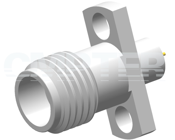 2.4mm Female Connector 2 Hole Flange