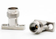 2.4mm Female Connector 2 Hole Flange with Accept Pin, DC to 50GHz.