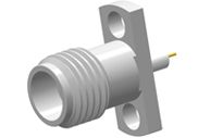 2.4mm Female Connector 2 Hole Flange, Insulator Through the Wall, DC to 50GHz.