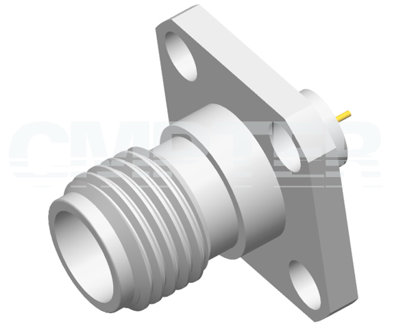 2.4mm Female Connector 4 Hole Flange