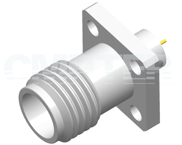 2.4mm Female Connector 4 Hole Flange