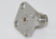 2.4mm Female Connector 4 Hole Flange with Accept Pin, DC to 50GHz.