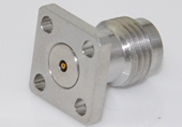 2.4mm Female Connector 4 Hole Flange with Accept Pin, DC to 50GHz.